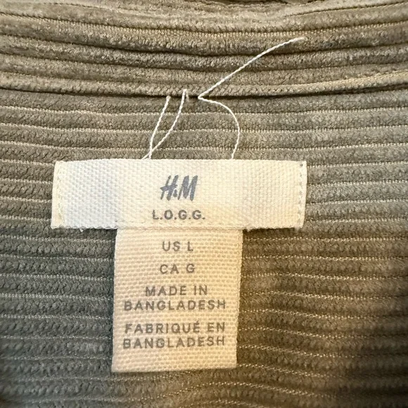 H&M Sage Green Ribbed Top - Picture 3 of 3